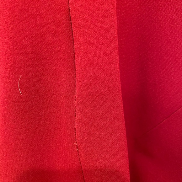 ZARA neoprene deep red 3/4 length dress - Picture 6 of 9